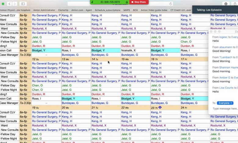 Amion physician scheduling